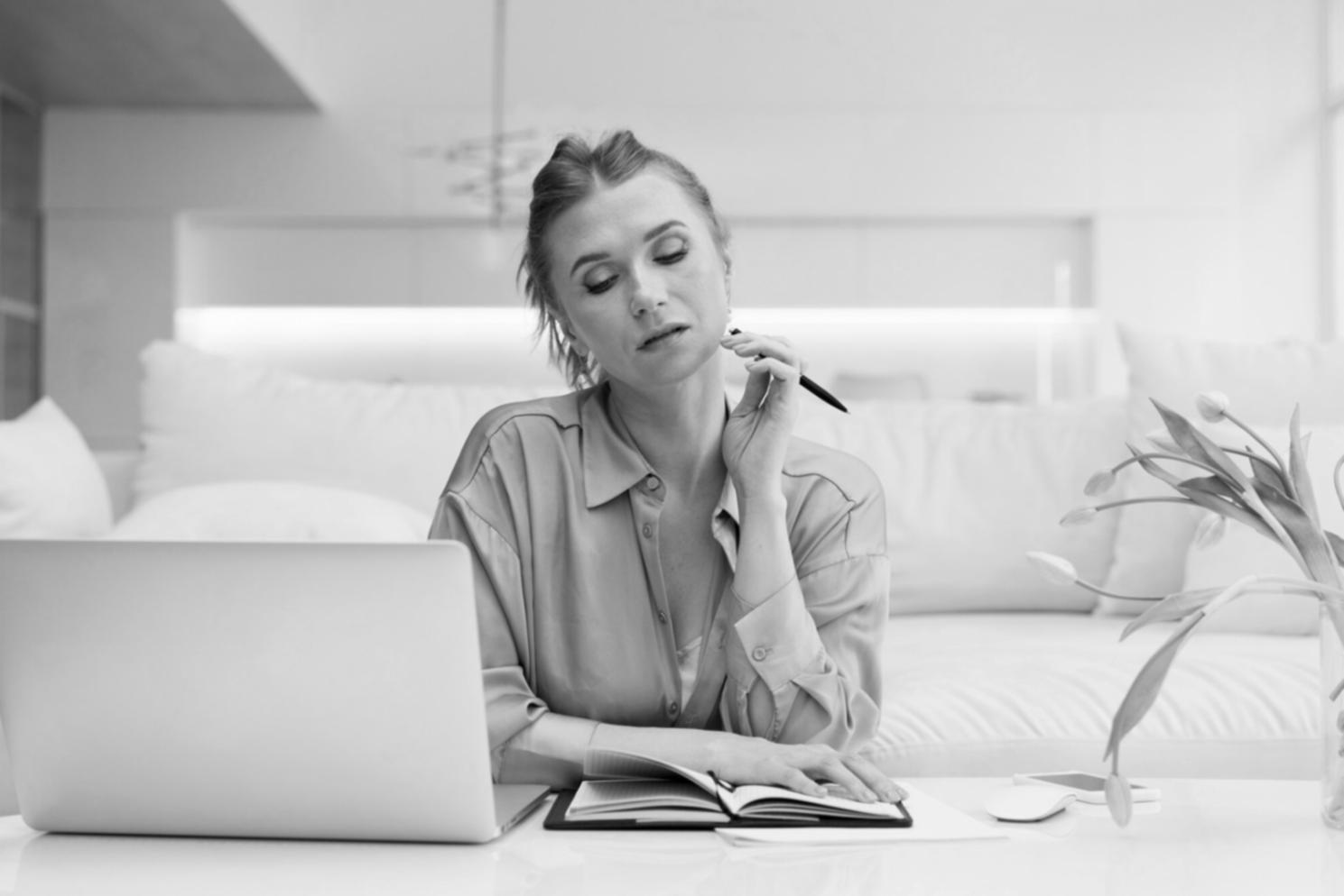 Business team reviewing financial reports